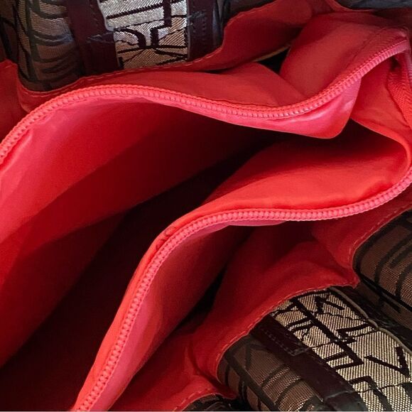 Diane Von Furstenberg DVF Large Logo Laptop Pocket Randa Travel Tote Bag NWOT - Picture 10 of 15